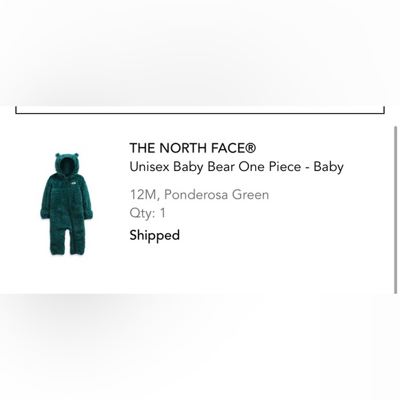 North Face Baby Bear Unisex one piece - Picture 8 of 8